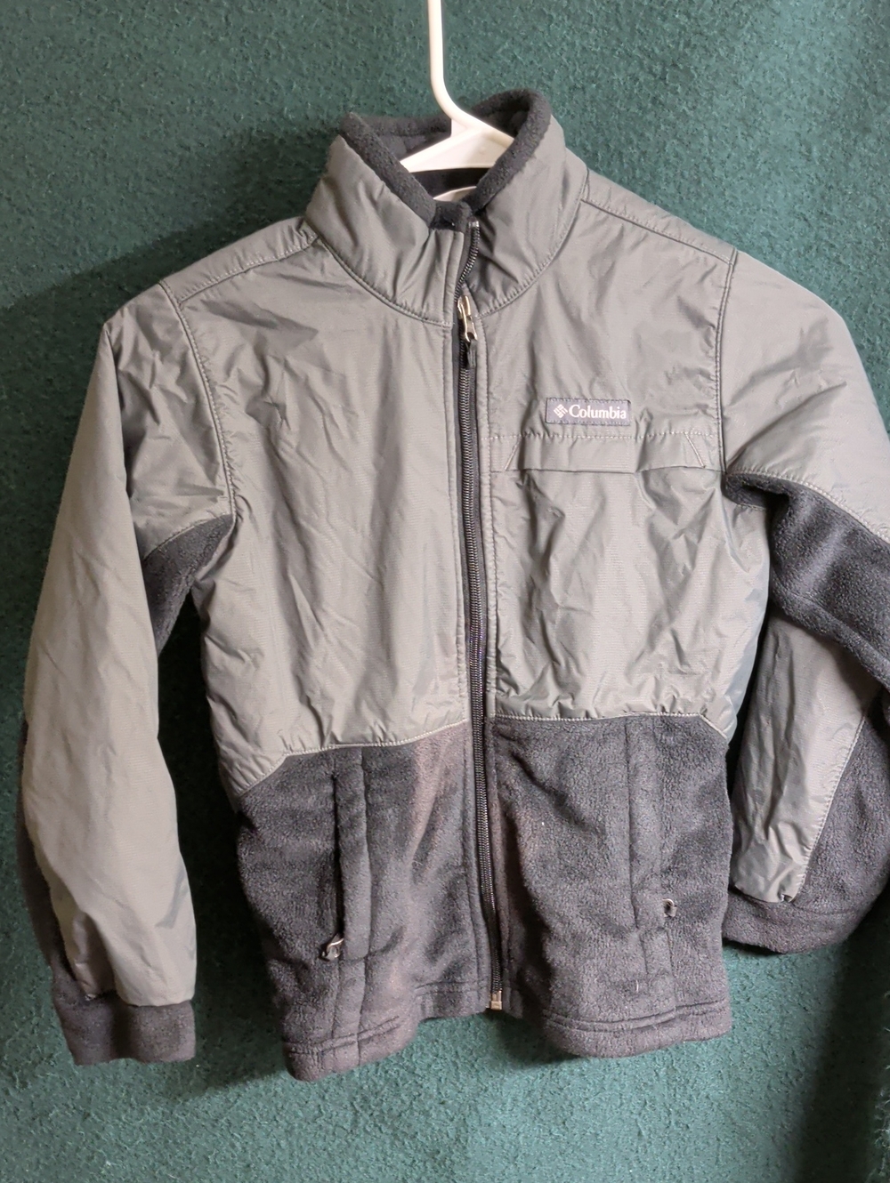 Columbia Gray Two-Tone Fleece & Insulated Jacket